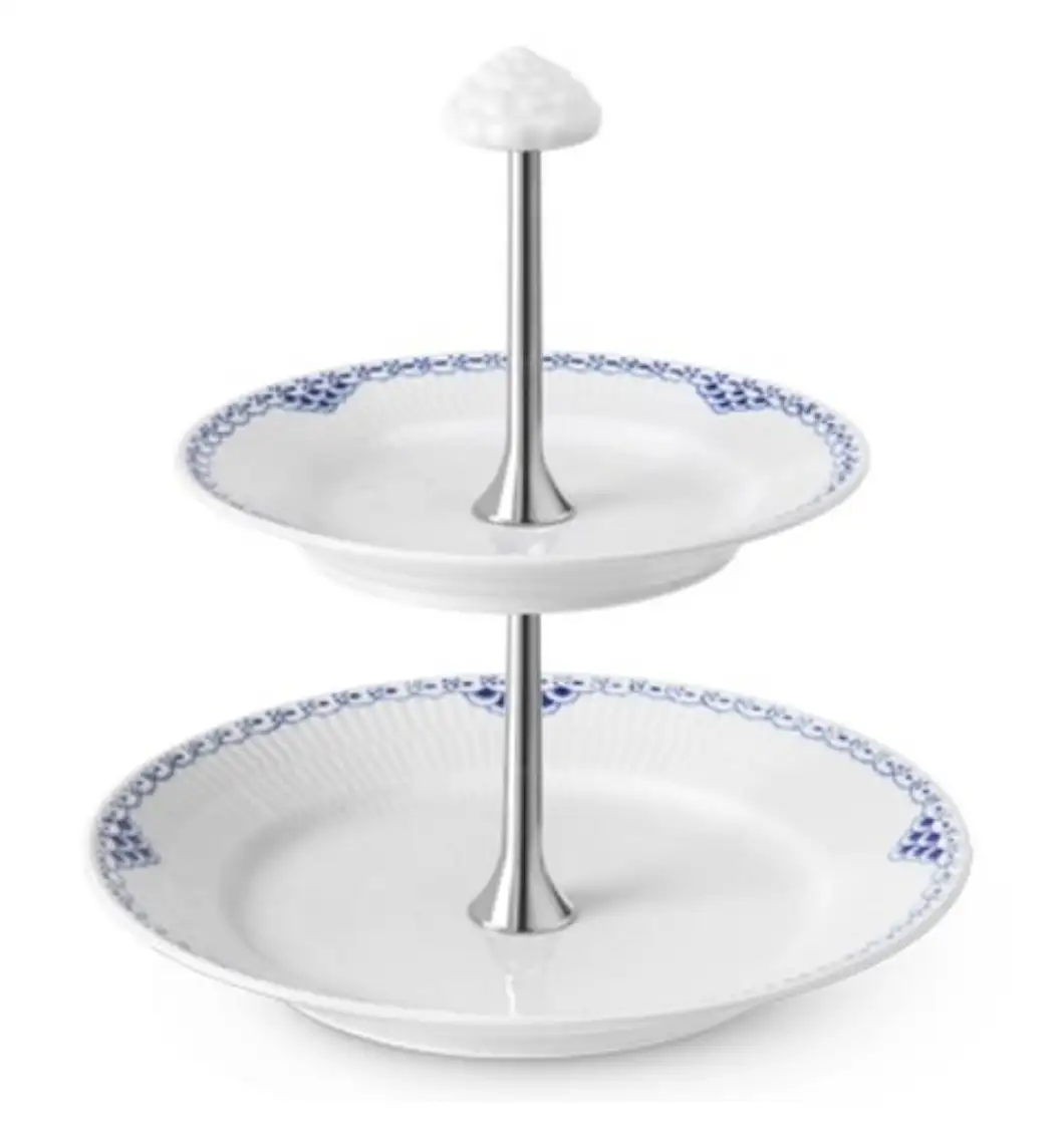 로얄코펜하겐 프린세스 2단 스탠드 정품 실물 및 핸드 페인팅 디테일