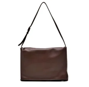 더로우 레더 숄더 백 정품 실물 및 부드러운 가죽 쉐입 디테일