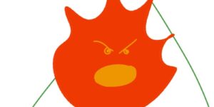 직접 그린 산불 화재 모습