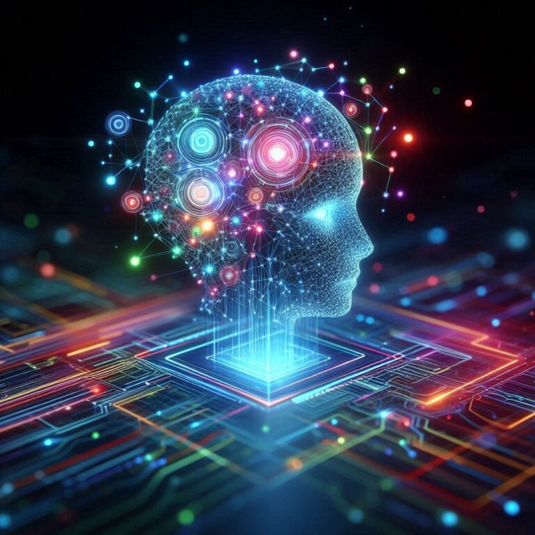 실시간 정보 분석을 도와주는 AI의 모습을 나타내는 이미지